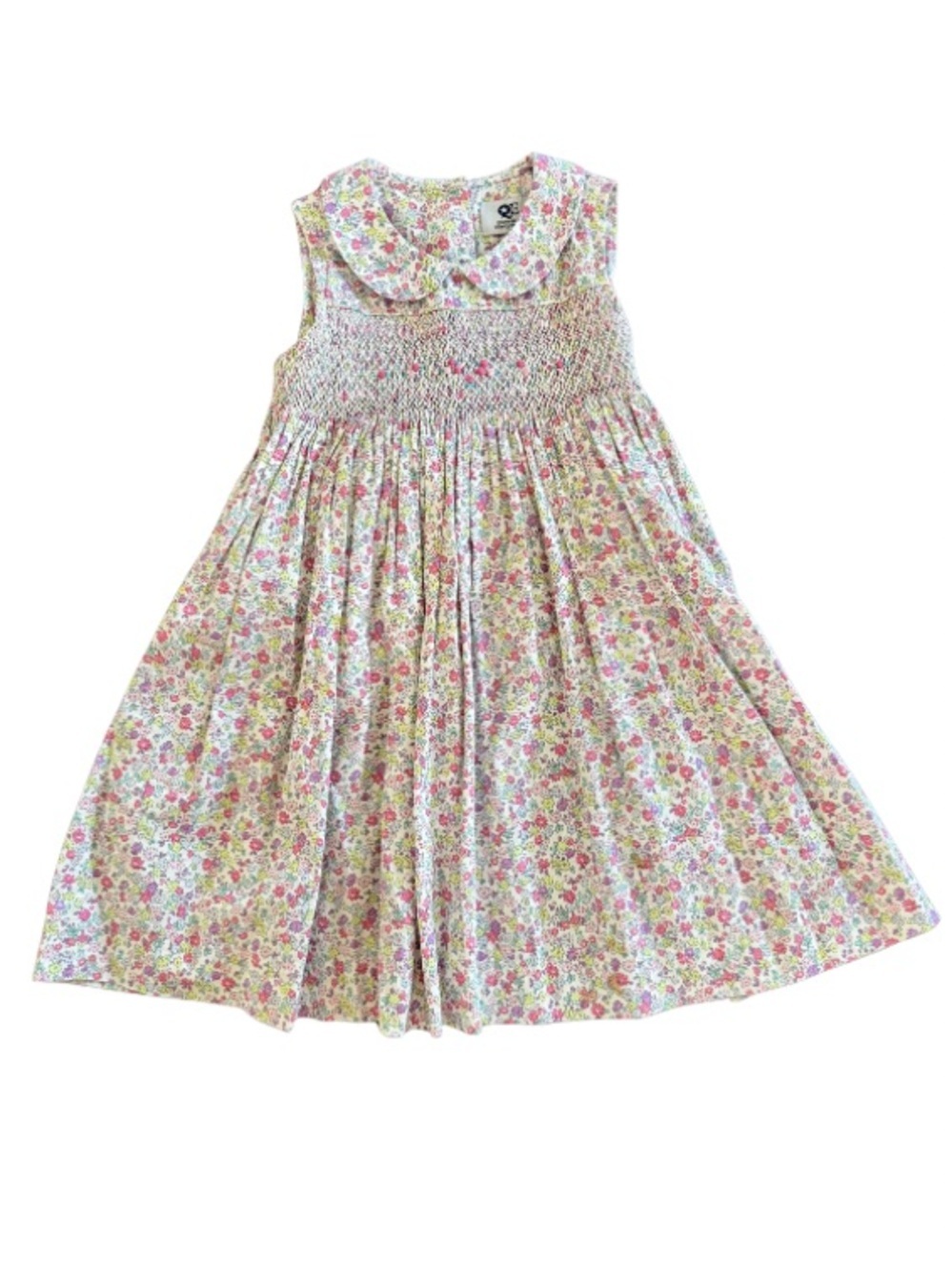🌸 Question Everything Lizzie Hand Smocked Floral Dress 2-3Y